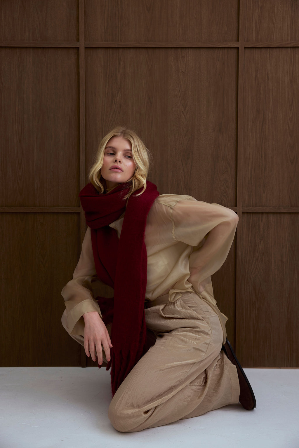 The Reykjavik Scarf - Burgundy