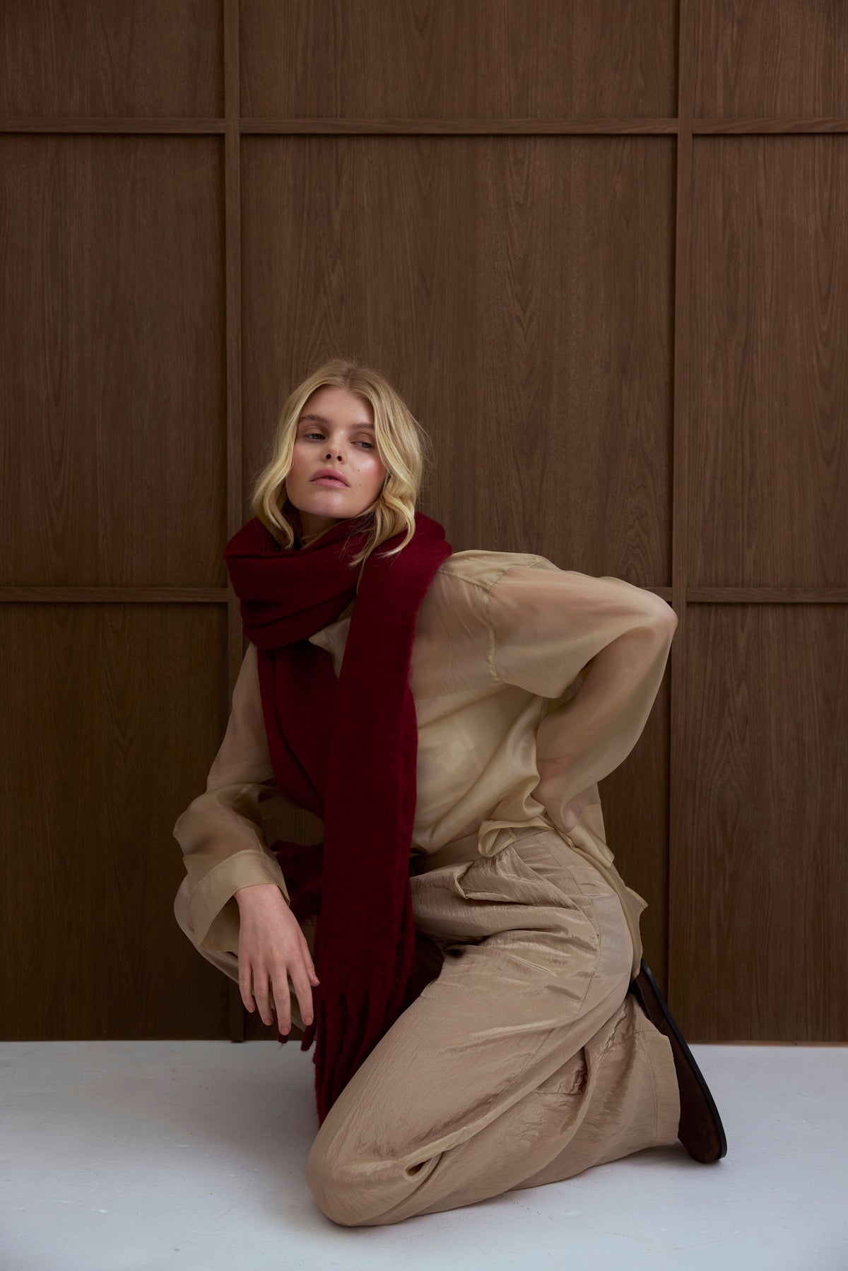 The Reykjavik Scarf - Burgundy
