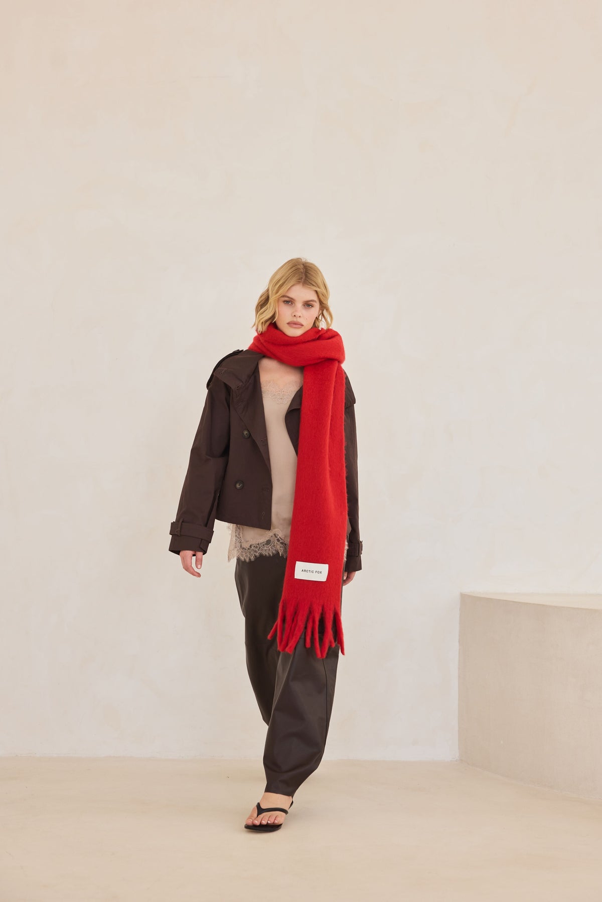 The Stockholm Scarf - Crimson Red