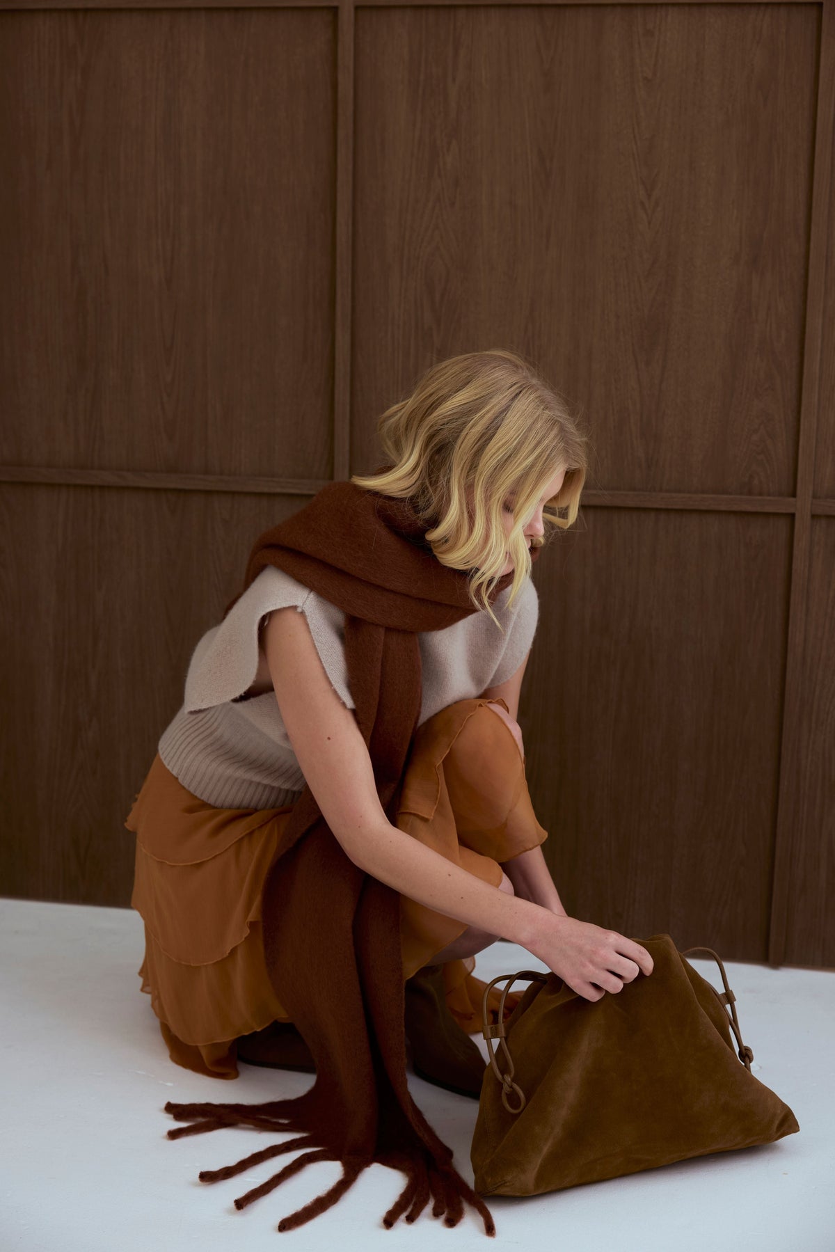 The Stockholm Scarf - Sepia Brown