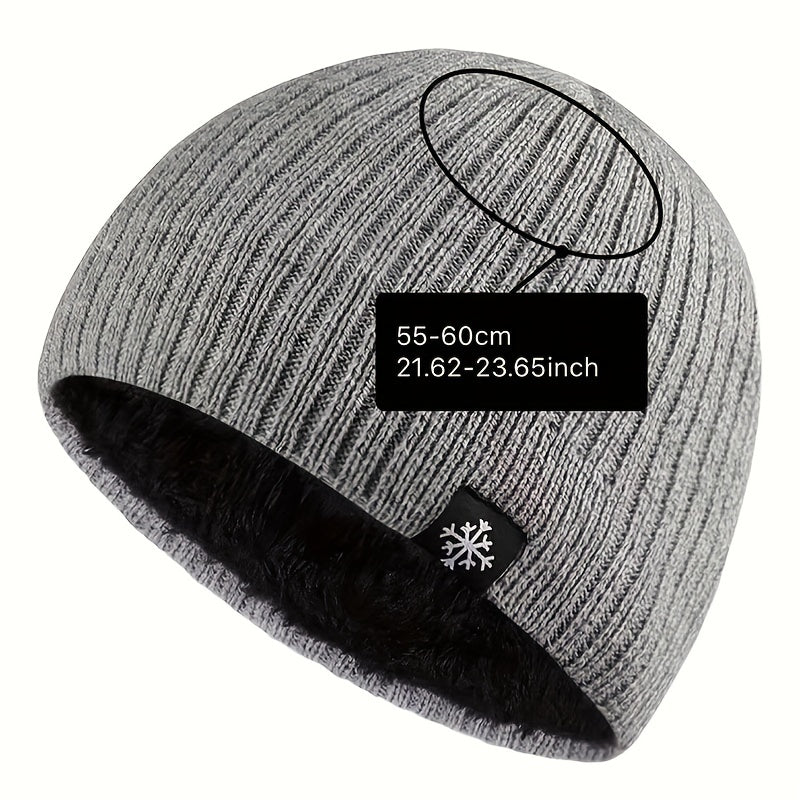 Pandaize Men's Thickened Knitted Hat - Windproof & Warm