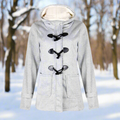 Warm Hooded Parka Coat for Women with Fleece Inside