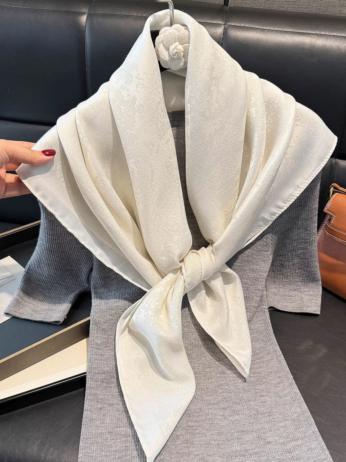 Lightweight Silky Square Scarf
