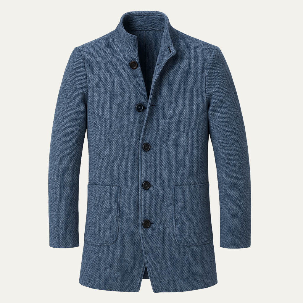 Warm Plaid Mens Winter Coat