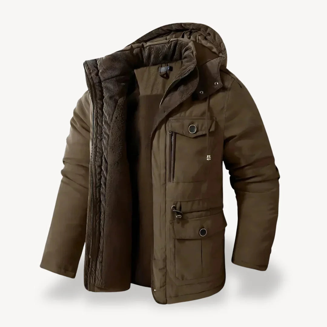 Casual Fit Waterproof Parka Coat