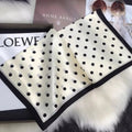 Elegant Polka Dot Silk Scarf