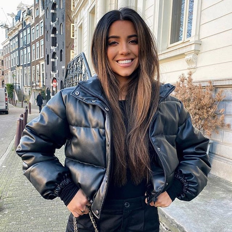 Warm Women's Zip Up Parka Jacket
