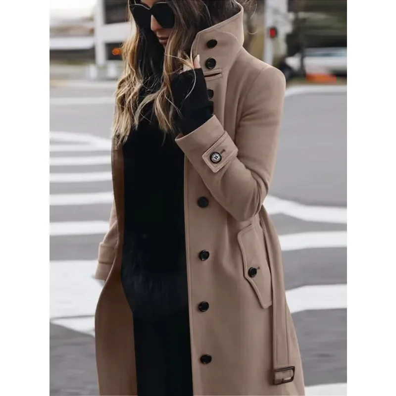 Classic Fit Women's Wool Winter Coat