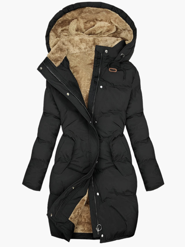 Insulated Hooded Winter Puffer Coat for Women