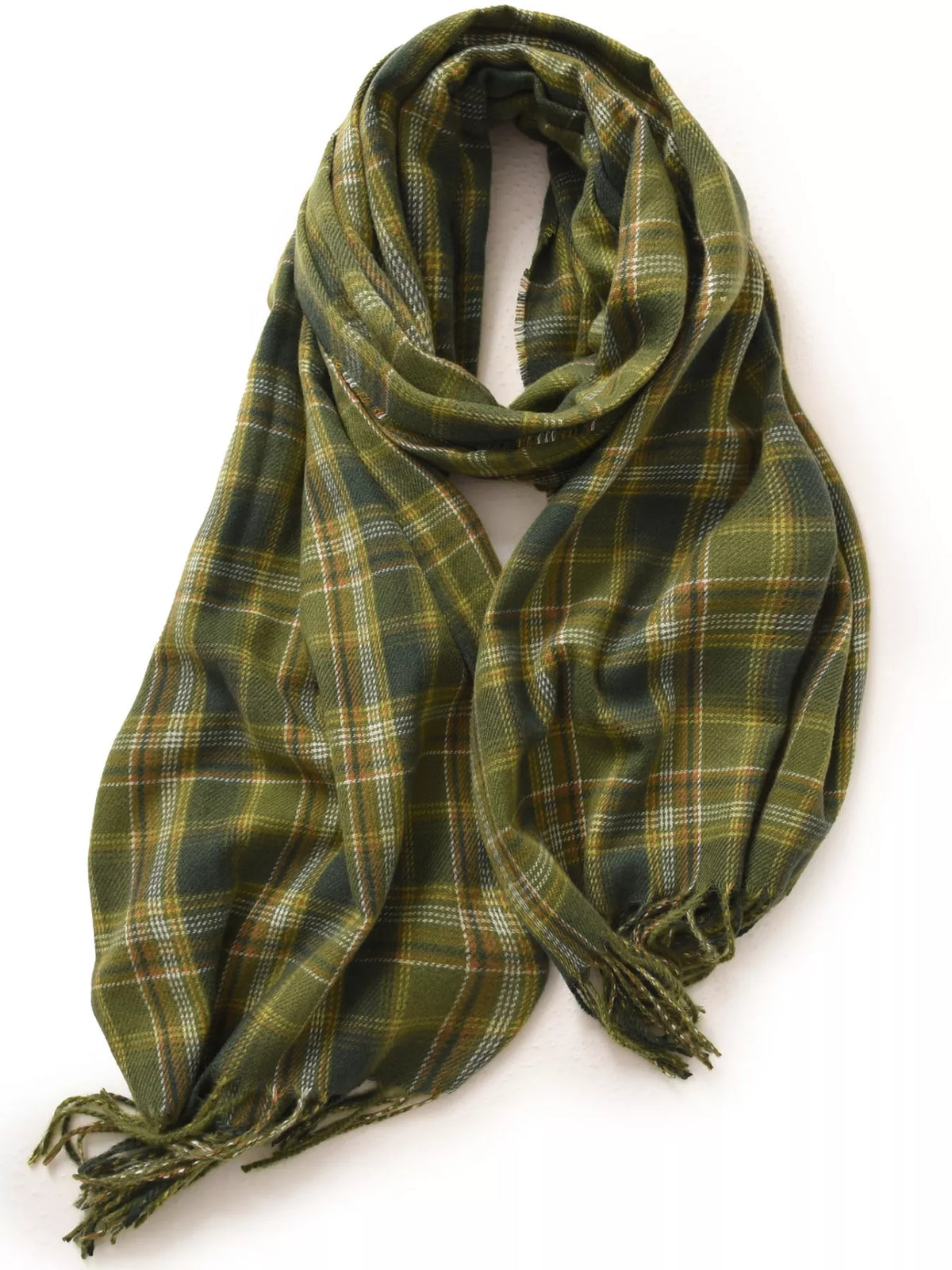 Classic Tartan Plaid Fringe Scarf