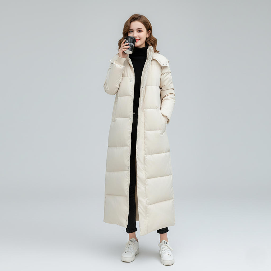 Thermal Down Parka Coat | Warm Hooded Winter Jacket