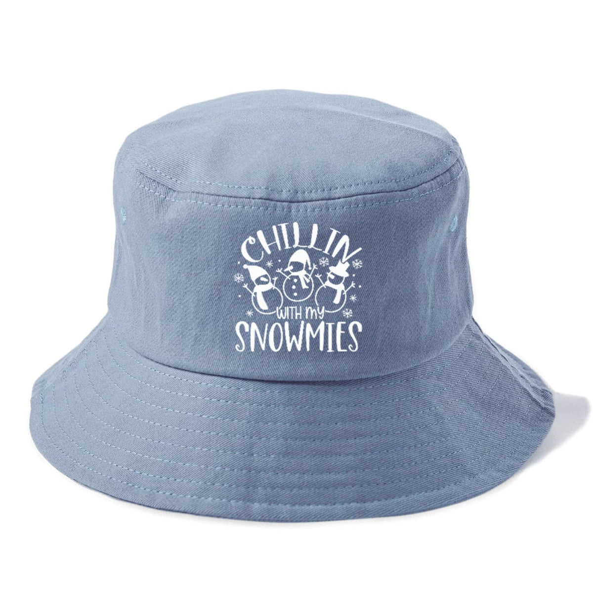 Winter Wonderland Chillin With My Snowmies Bucket Hat