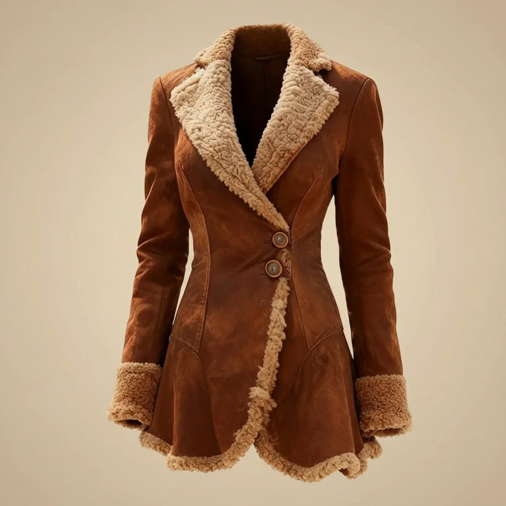 Luxury Faux Fur Lined Winter Coat for Women