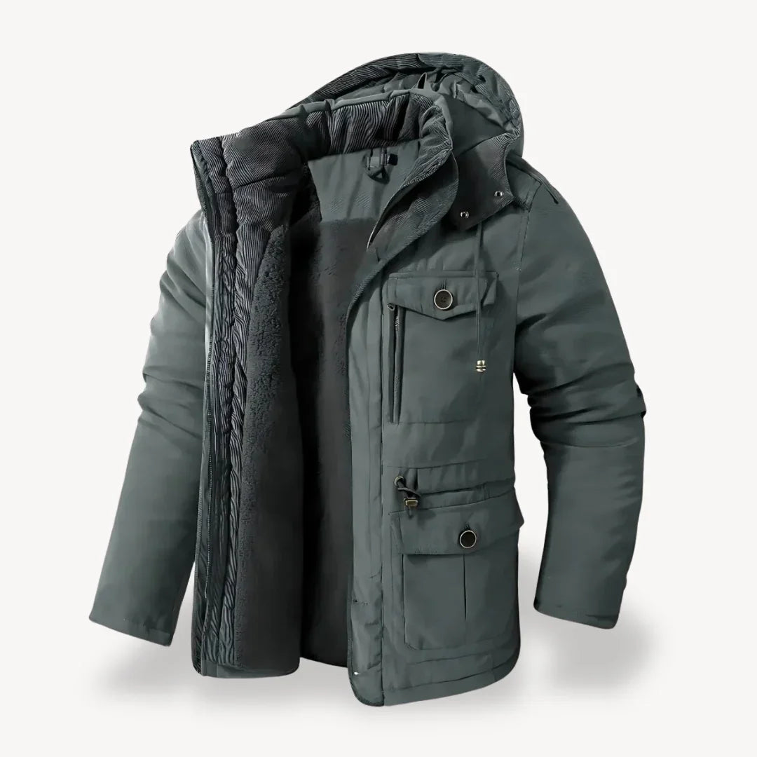 Casual Fit Waterproof Parka Coat