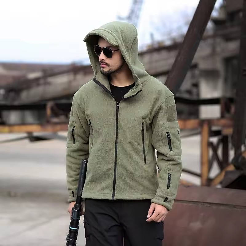 Warm Mens Fleece Winter Coat