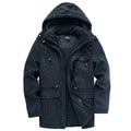 Warm Fleece Hooded Corduroy Jacket