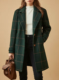 Classic Checked Winter Coat for Ladies
