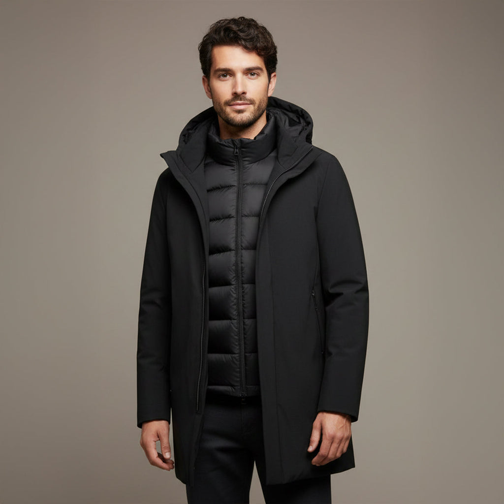 Warm Waterproof Men's Winter Parka Coat with Hood