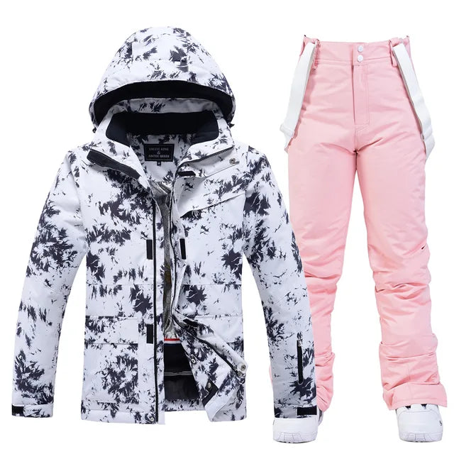 Warm Women's Snow Ski Jacket Suit