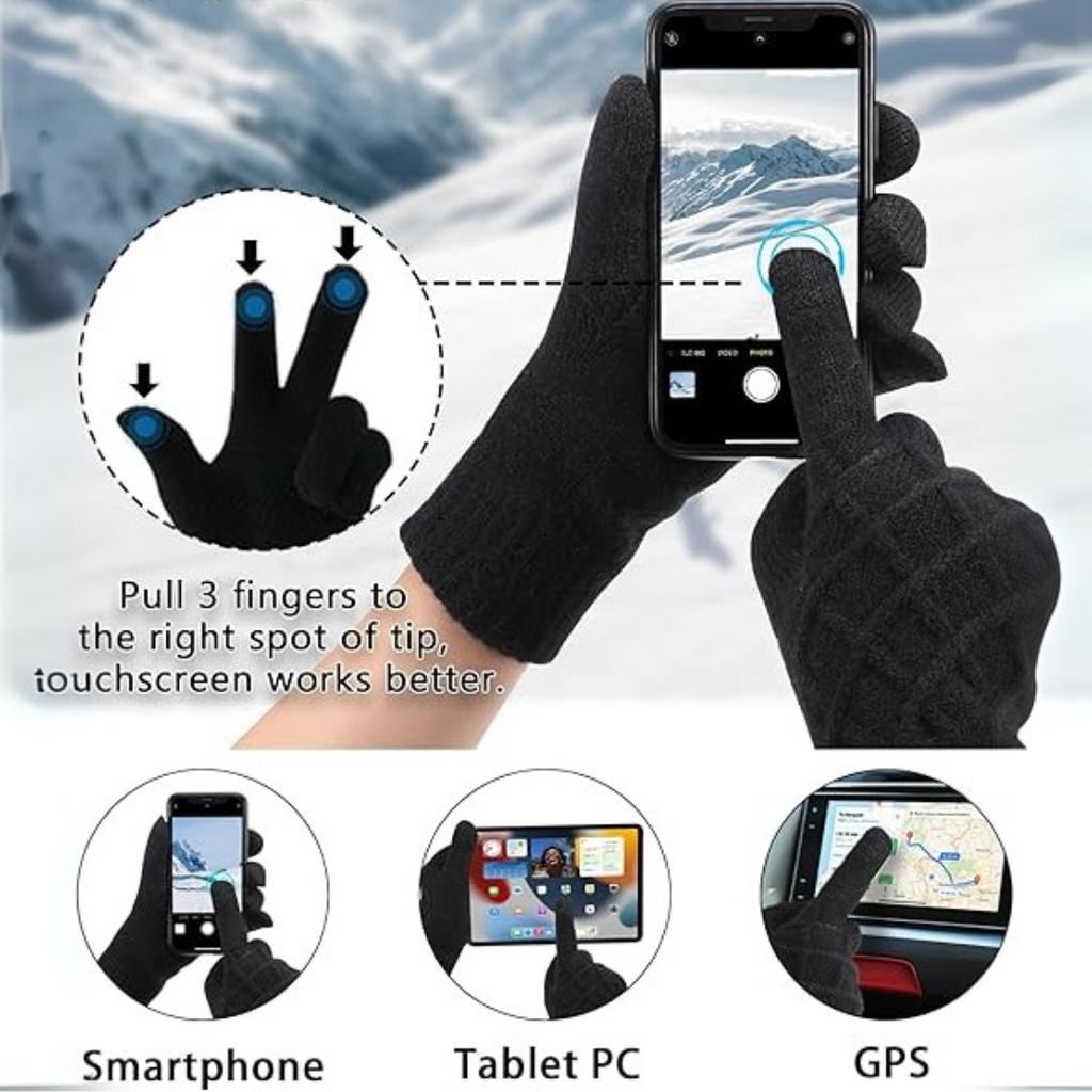Warm Insulated Smartphone Winter Gloves
