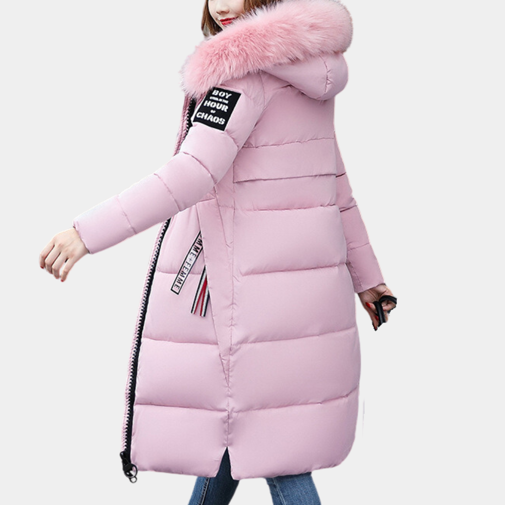Cozy Women's Down Jacket with Hood