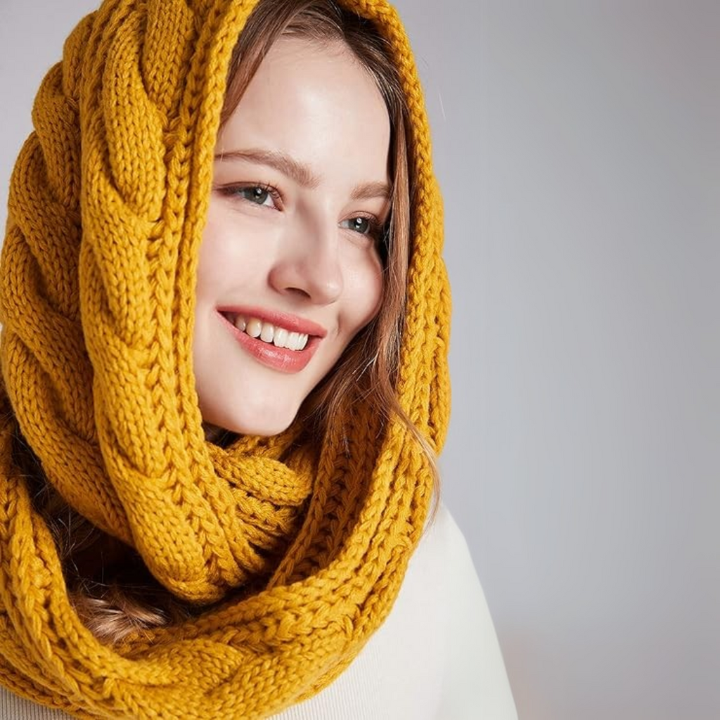 Cozy Cable Knit Cold Weather Scarf