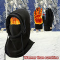 Winter Accessories Set – Men's Winter Hat & Gloves Set Warm Beanie Head Cover Neck Scarf Cold Weather