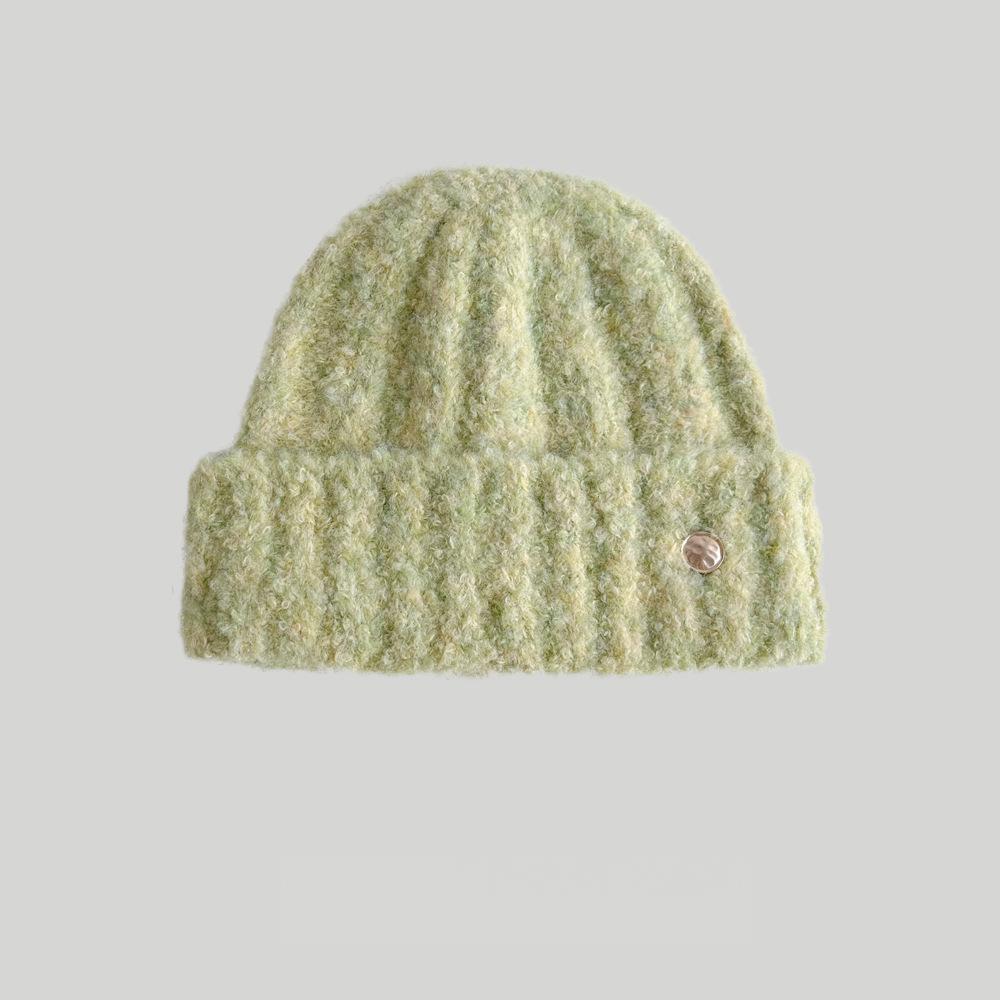 Women's Korean Style Knitted Beanie, Winter Dopamine Thickened Ear-Warming Hat