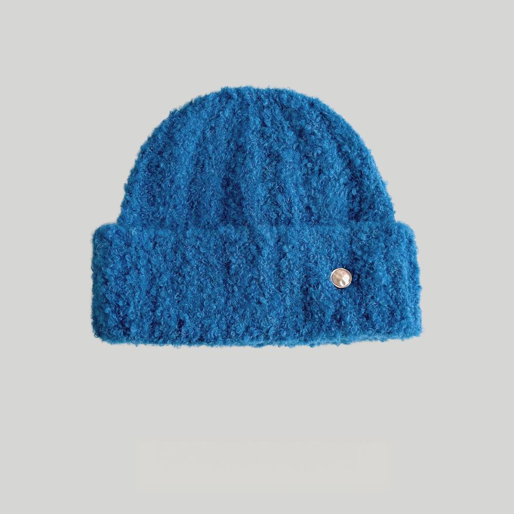 Women's Korean Style Knitted Beanie, Winter Dopamine Thickened Ear-Warming Hat