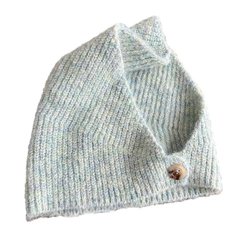 Women's Slouchy Knitted Beanie, Korean Trendy Autumn Winter Warm Ear-Protective Cold Hat